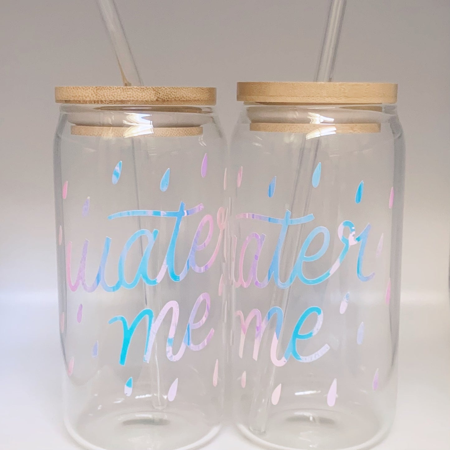 WATER ME 16oz Glass Tumbler